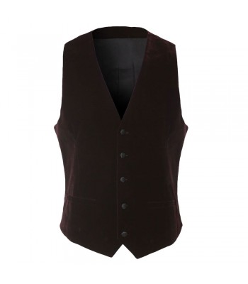 Raymond Dark Maroon Vest Contemporary Fit Rayon Blend Waistcoat